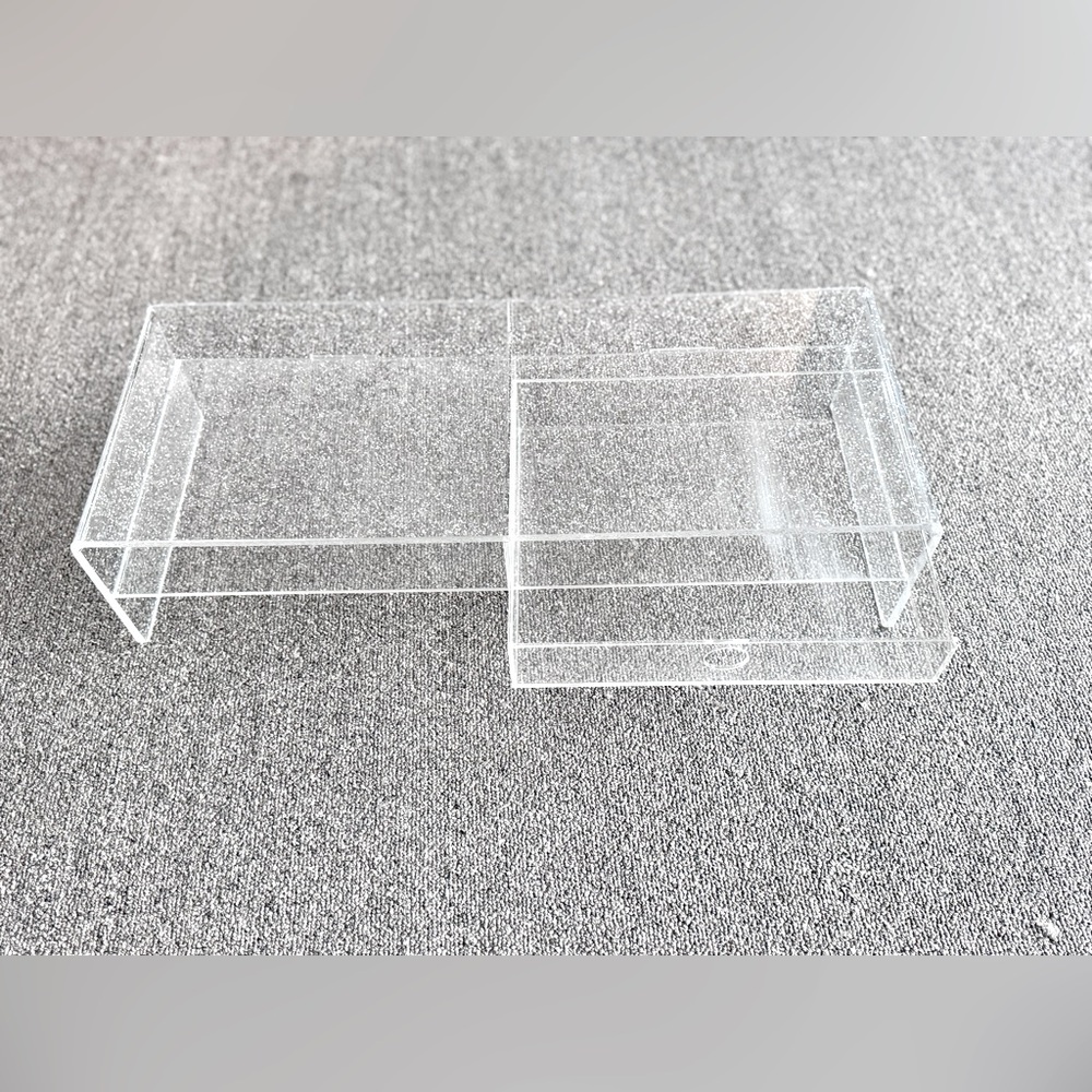 2/$50 ✨ Clear Glitter Acrylic Laptop Desk Stand with Drawer
